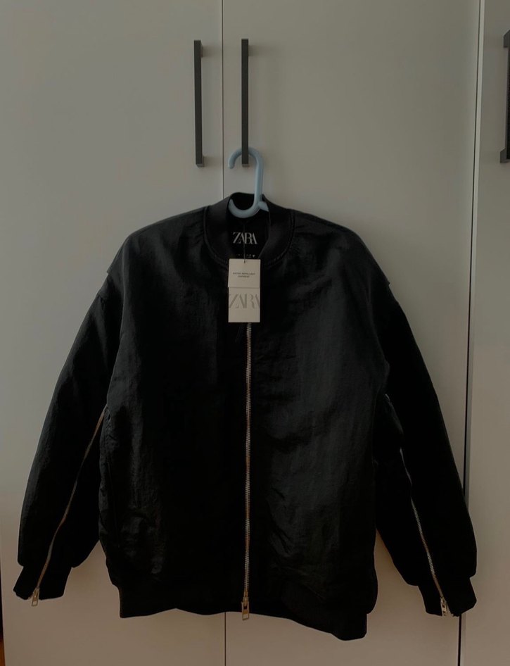 Kadın Siyah  Bomber Ceket - Görsel 3