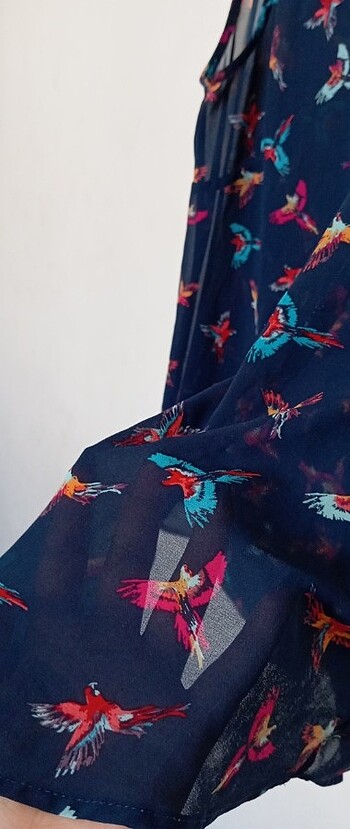 Laura Ashley Kadın sıfır kolu gömlek 