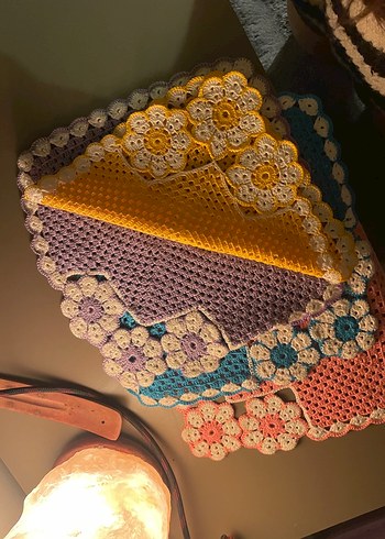 Pastel Renkli Örgü Sunumluk - Görsel 3