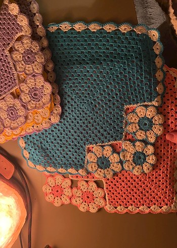 Pastel Renkli Örgü Sunumluk - Görsel 4