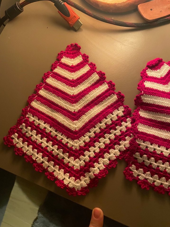 Kırmızı Renkli Örgü Banyo Süngeri - Görsel 2