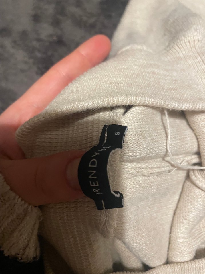 Bej Keten Salaş Kadın Pantolon - Görsel 4