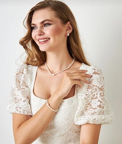 İnci bileklik kolye şok fiyat - Görsel 6