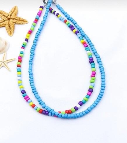 2 Li kum boncuk kolye şok fiyat - Görsel 4