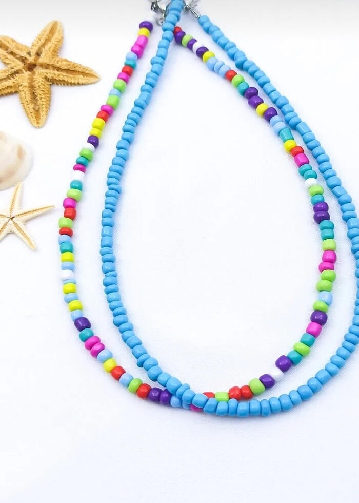 2 Li kum boncuk kolye şok fiyat - Görsel 4