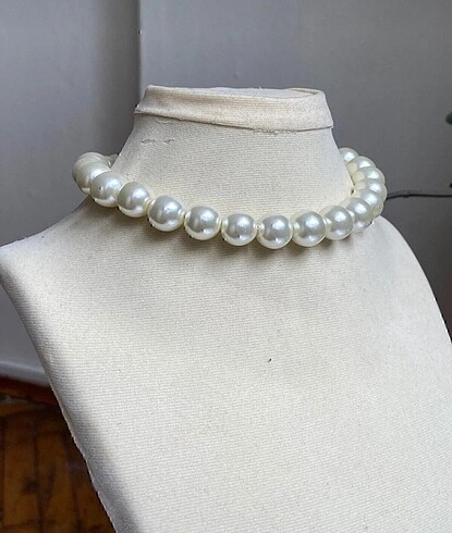 Kalın inci kolye şok fiyat - Görsel 2