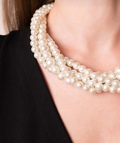 Sarmal inci kolye şok fiyat - Görsel 2