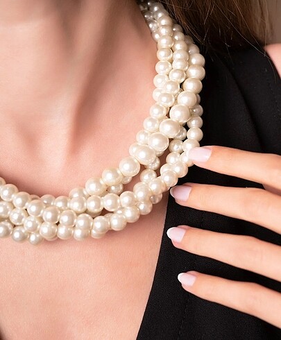 Sarmal inci kolye şok fiyat - Görsel 3