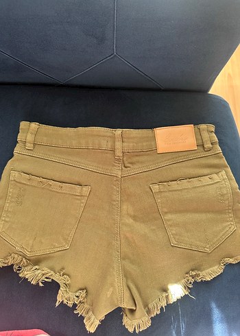 34 Beden Düğmeli Mini Kadın Kot Şort