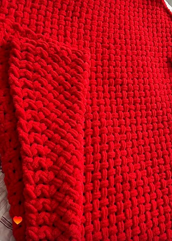 Renkli Nakışlı Beyaz Örgü Çocuk Battaniyesi - Görsel 2