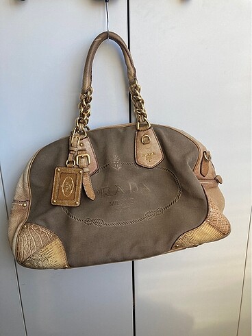 PRADA JACQUARD LOGO BAG