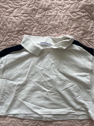 Stradivarius yakalı crop
