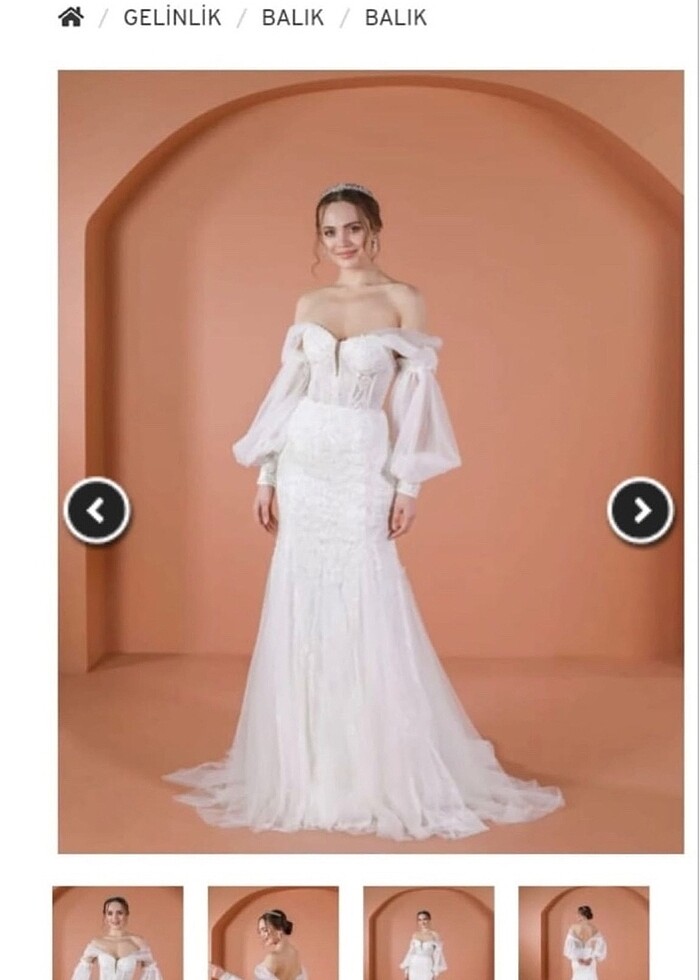 Gelinlik Yeni Etiketli! Hiç giyilemedi! - Görsel 4