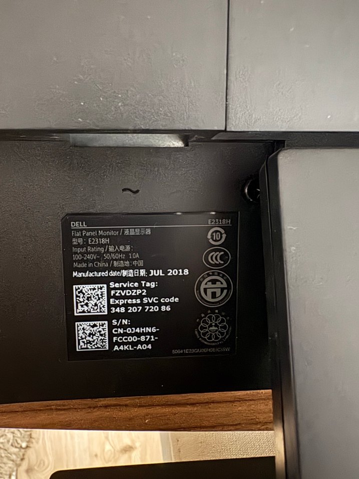 Siyah Dell Bilgisayar Monitörü tertemiz 24.inç - Görsel 4