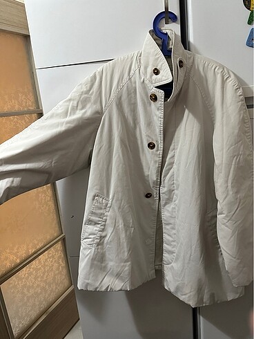 l Beden Oversize Beyaz Mont