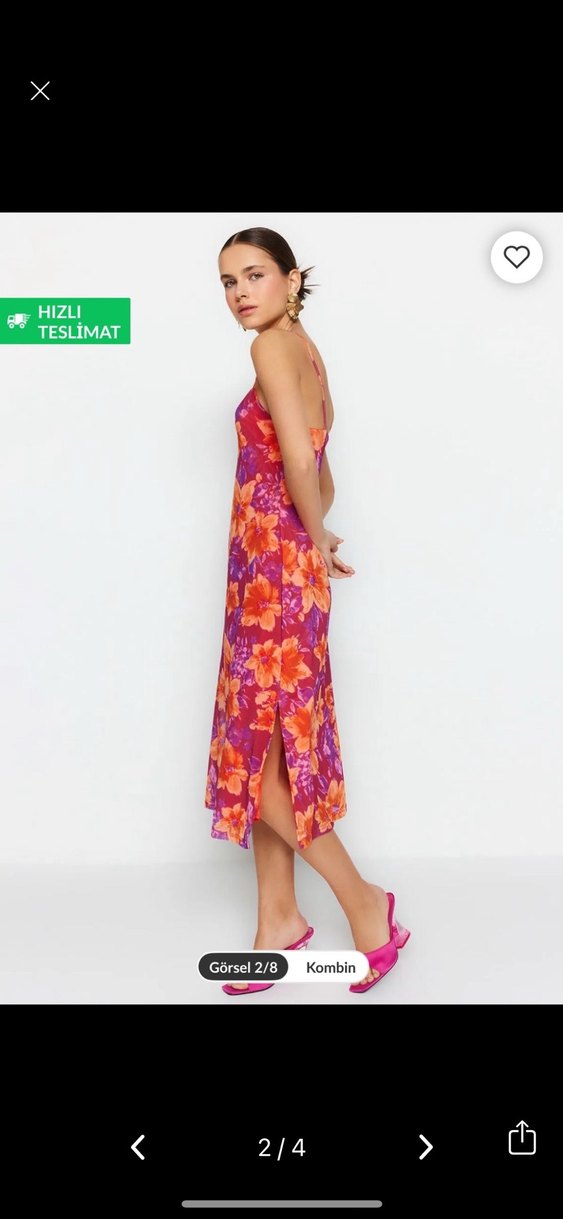 l beden günlük elbise - Görsel 3