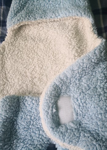 Mavi Peluş Bebek Battaniyesi - Görsel 4