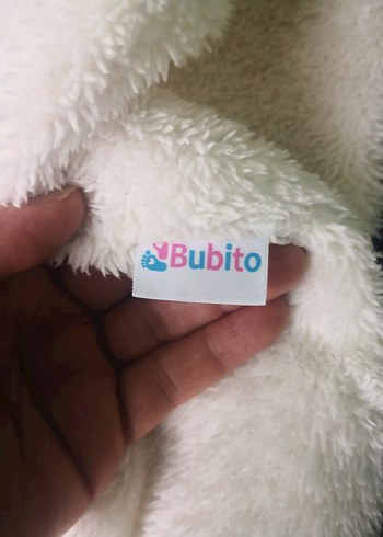 Kapüşonlu Beyaz Bebek Tulum - Görsel 7