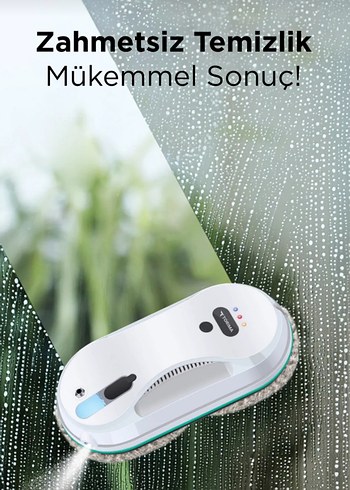  Beden Beyaz Akıllı Cam Temizleyici Robot