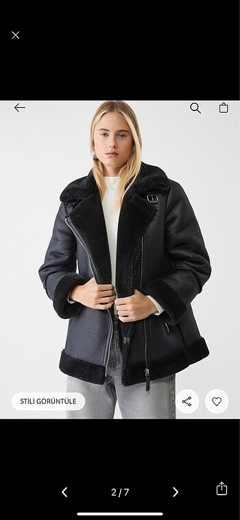 Stradivarius suni deri kaban mont