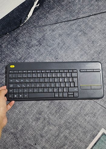Logitech Kablosuz Gri Mini Klavye K400 Plus Dokunmatik - Görsel 10