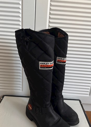 39 Beden siyah Renk Harley Davidson Biker Dizüstü Botlar