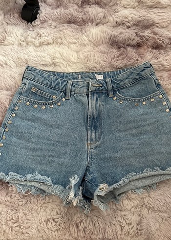 Mavi Denim Mini Şort