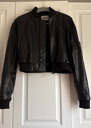 Kuzu derisi Biker Ceket