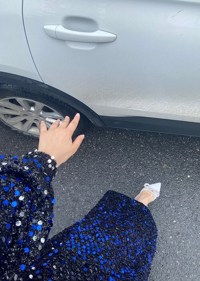 Pullu Payetli Abiye - Görsel 3