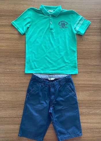 H&M şort Koton T shirt