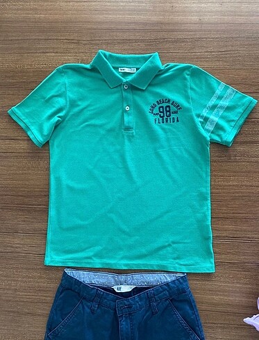 11-12 Yaş Beden H&M şort Koton T shirt