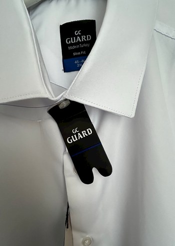 Erkek Beyaz Uzun Kollu Düğmeli Gömlek - Görsel 3