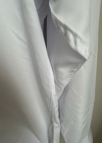 Erkek Beyaz Uzun Kollu Düğmeli Gömlek - Görsel 6