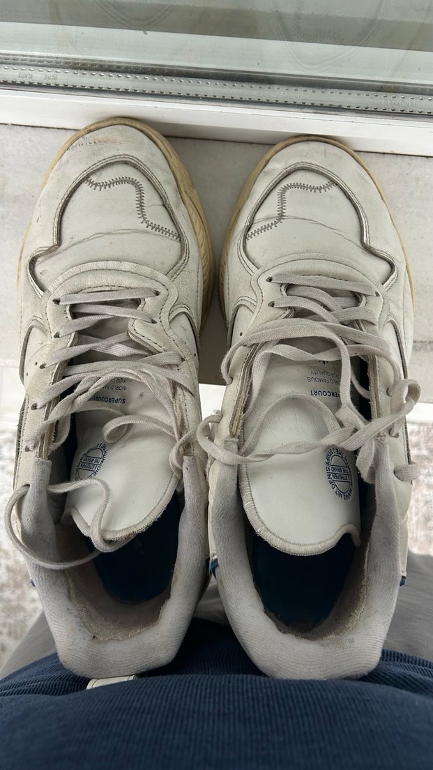 Beyaz Bağcıklı Beyaz erkek Spor Ayakkabı - Görsel 3