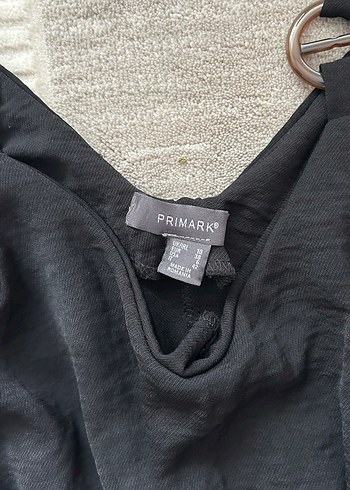 Siyah Uzun V Yaka Kolsuz Elbise - Görsel 3