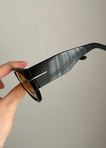 Şeffaf hardal Camlı Minimalist Gözlük - Görsel 7