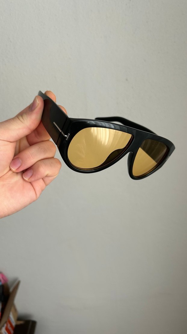 Şeffaf hardal Camlı Minimalist Gözlük - Görsel 2