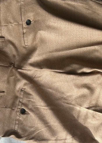 Bej Düğmeli Erkek pamuklu Pantolon - Görsel 5