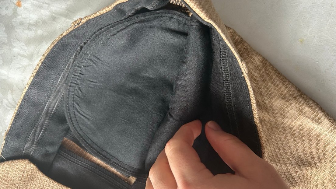 Bej Düğmeli Erkek pamuklu Pantolon - Görsel 4