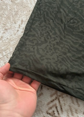 Haki Erkek Oversize Tişört - Görsel 4