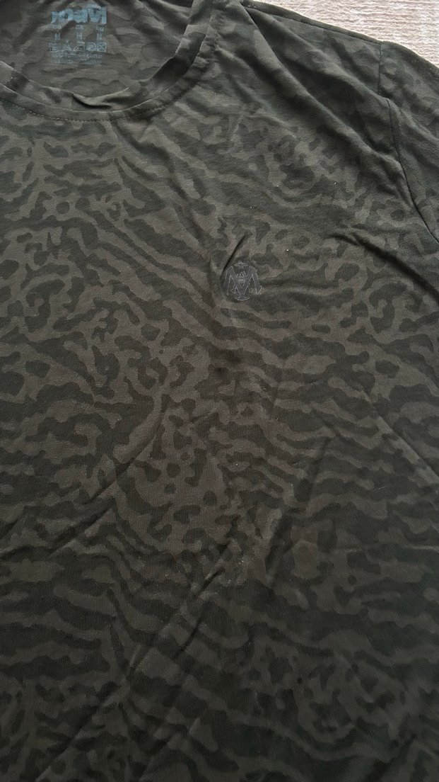 Haki Erkek Oversize Tişört - Görsel 2