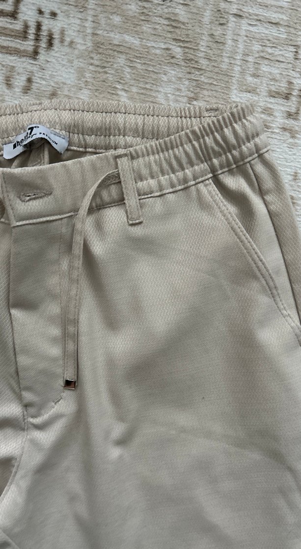 Bej slim tapered Fit Street Wear Erkek Pantolon - Görsel 2