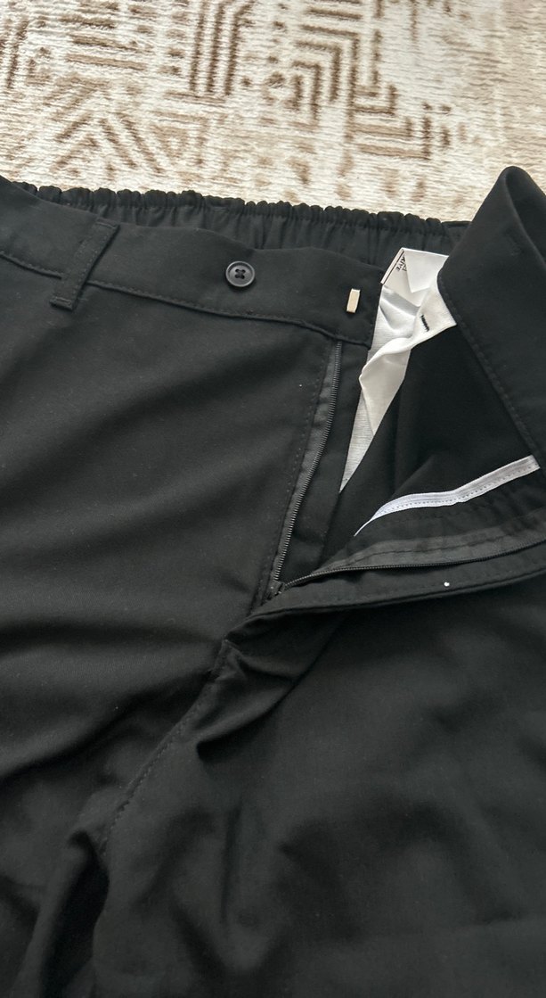 Erkek Siyah slim tapered Fit Günlük Pantolon - Görsel 4