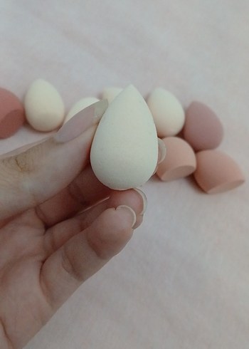 Pastel Renkli Mini Makyaj Süngerleri Seti - Görsel 3