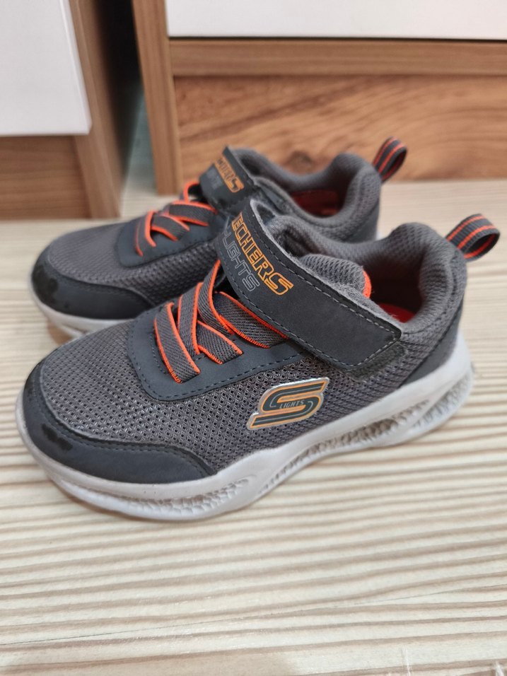 Gri Erkek Çocuk Skechers Spor Ayakkabı - Görsel 4
