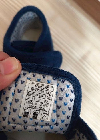Vicco Erkek Çocuk Mavi Cırtlı Sıcak Terlik - Görsel 5