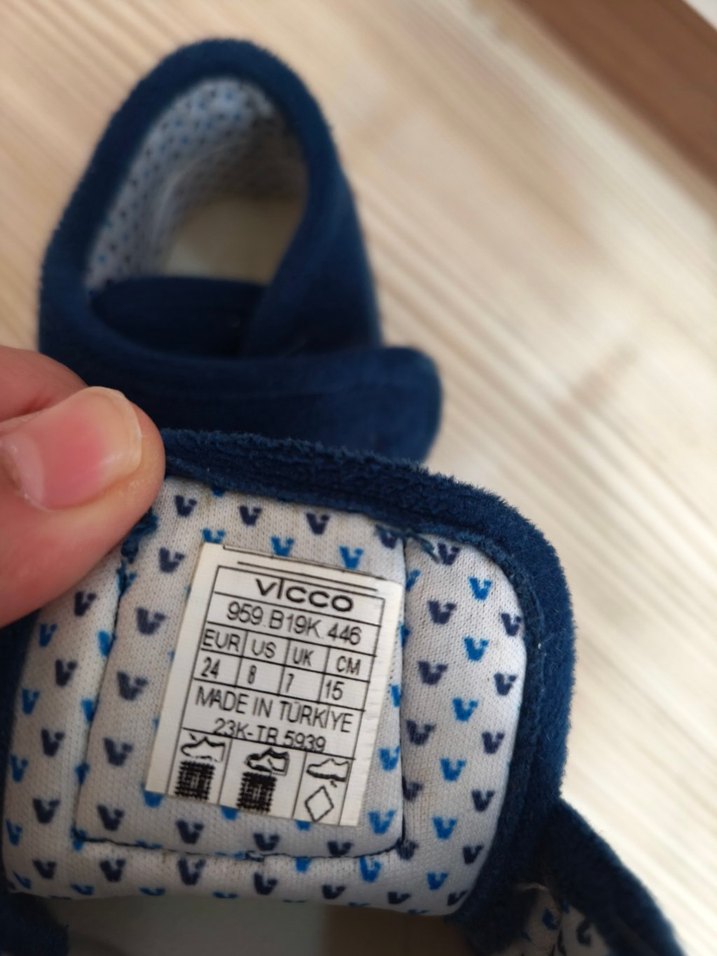 Vicco Erkek Çocuk Mavi Cırtlı Sıcak Terlik - Görsel 5