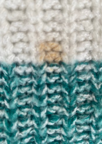 LCW Casual Turkuaz Çizgili Kadın Kazak - Görsel 3