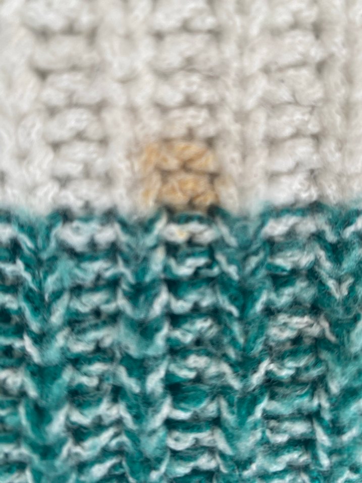 LCW Casual Turkuaz Çizgili Kadın Kazak - Görsel 3