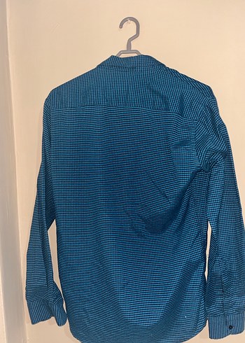 Erkek Lacivert Düğmeli Uzun Kollu Gömlek - Görsel 2